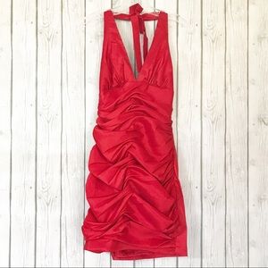 JESSICA McCLINTOCK Red Cocktail Dress Size: 8